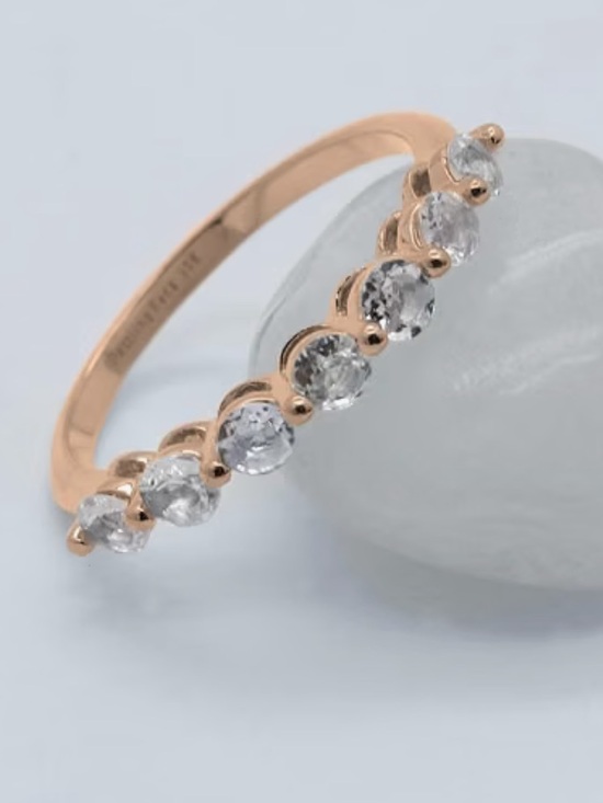 Jewelry - Rose gold .50 stackable diamond ring.